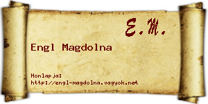 Engl Magdolna névjegykártya
